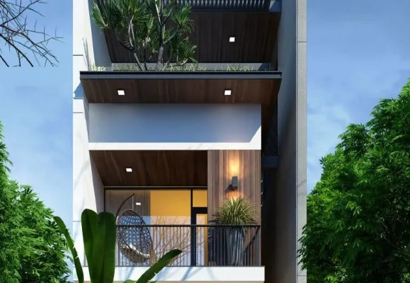 Nhà phố mái bằng