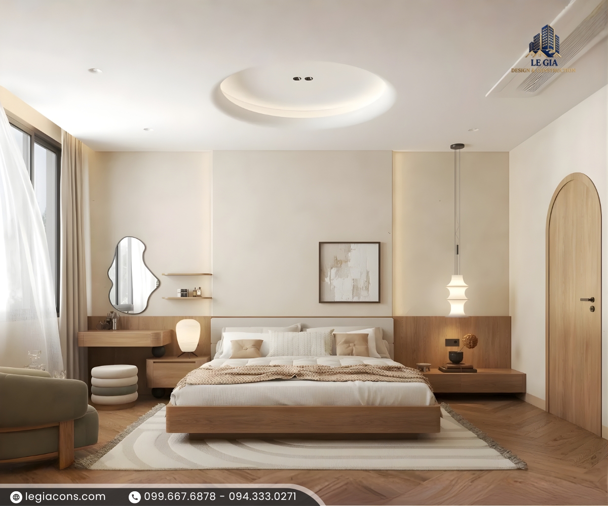 Phòng ngủ mẫu nhà phố 3 tầng hiện đại