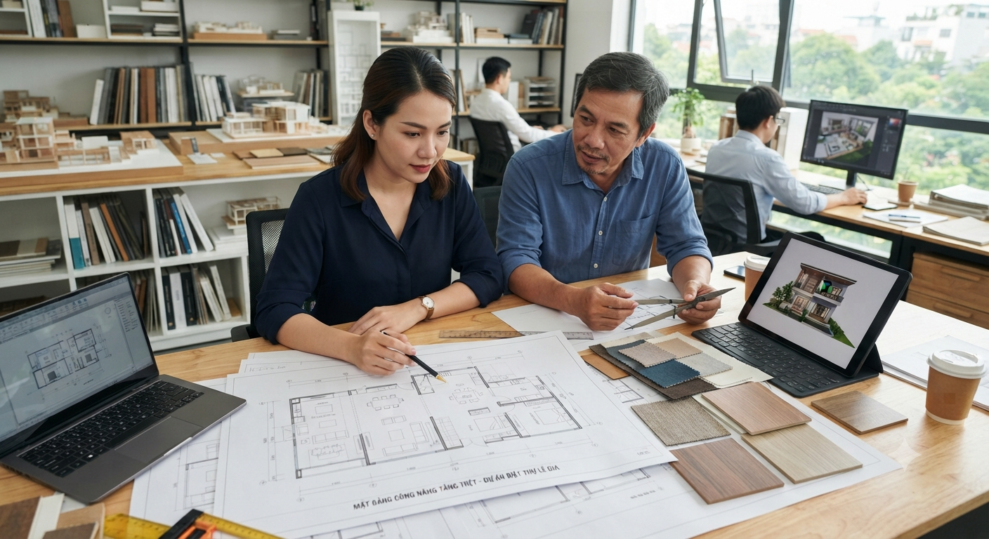Quy hoạch mặt bằng công năng và bố trí nội thất
